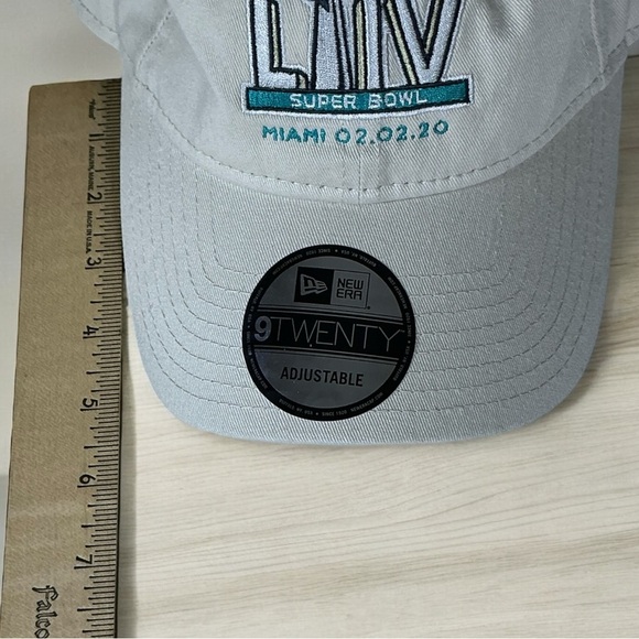 Super Bowl LIIV Miami 2020 Cap Hat Adjustable Adult Cotton Khaki Neutral NWT - Picture 12 of 16